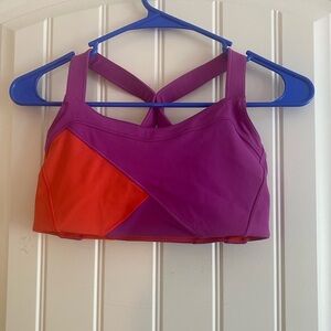 Purple and Red Lululemon Sports Bra